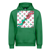 Emerald Nurse Gloves Seamless Pattern Urban Hoodie - BundleAndBundleShop