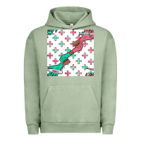 Pigment Oil Green Nurse Gloves Seamless Pattern Urban Hoodie - BundleAndBundleShop