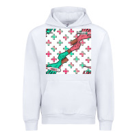 White Nurse Gloves Seamless Pattern Urban Hoodie - BundleAndBundleShop