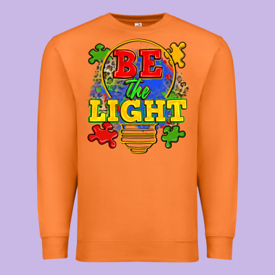 Be The Light Premium Sweatshirt Designed By Zillion Design Studio