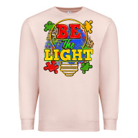 Pale Pink be the light Premium Sweatshirt - Zillion Design Studio