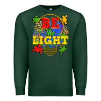 Sports Green be the light Premium Sweatshirt - Zillion Design Studio