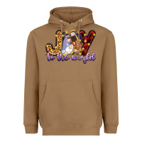 Toasted Coconut joy to the world Heavyweight Hoodie - Zillion Design Studio