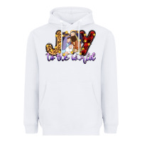 White joy to the world Heavyweight Hoodie - Zillion Design Studio