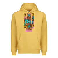 Antique Gold cowgirls don't crty boots hat sunflowers 12 oz can cooler  (slim) Premium Hoodie - Artiststas