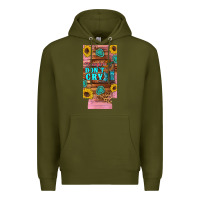 Army Green cowgirls don't crty boots hat sunflowers 12 oz can cooler  (slim) Premium Hoodie - Artiststas
