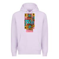Lilac cowgirls don't crty boots hat sunflowers 12 oz can cooler  (slim) Premium Hoodie - Artiststas