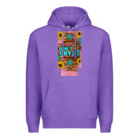 Purple cowgirls don't crty boots hat sunflowers 12 oz can cooler  (slim) Premium Hoodie - Artiststas