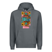 Rock cowgirls don't crty boots hat sunflowers 12 oz can cooler  (slim) Premium Hoodie - Artiststas