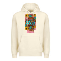 Sandshell cowgirls don't crty boots hat sunflowers 12 oz can cooler  (slim) Premium Hoodie - Artiststas
