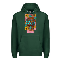 Sports Green cowgirls don't crty boots hat sunflowers 12 oz can cooler  (slim) Premium Hoodie - Artiststas