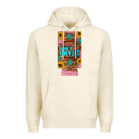 Tofu cowgirls don't crty boots hat sunflowers 12 oz can cooler  (slim) Premium Hoodie - Artiststas