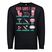 Black god says i am Premium Sweatshirt - texasbilliewilder