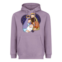 Lavender holy night jesus birth Heavyweight Hoodie - Zillion Design Studio