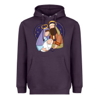 Plum holy night jesus birth Heavyweight Hoodie - Zillion Design Studio