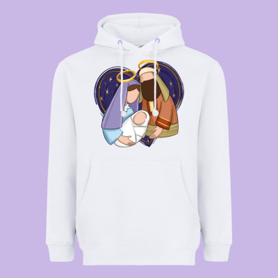 Heavyweight Hoodie holy night jesus birth