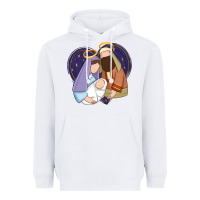 White holy night jesus birth Heavyweight Hoodie - Zillion Design Studio
