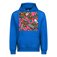 Cobalt Medicines And Pills Seamless Pattern Urban Hoodie - BundleAndBundleShop