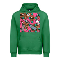 Emerald Medicines And Pills Seamless Pattern Urban Hoodie - BundleAndBundleShop