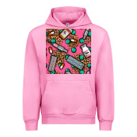 Fuchsia Pink Medicines And Pills Seamless Pattern Urban Hoodie - BundleAndBundleShop