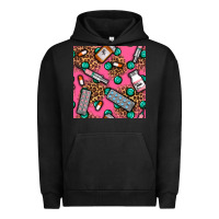 Pigment Black Medicines And Pills Seamless Pattern Urban Hoodie - BundleAndBundleShop