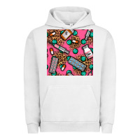 Pigment Lunar Rock Medicines And Pills Seamless Pattern Urban Hoodie - BundleAndBundleShop