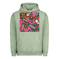 Pigment Oil Green Medicines And Pills Seamless Pattern Urban Hoodie - BundleAndBundleShop
