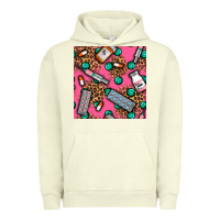 Pigment Pistachio Medicines And Pills Seamless Pattern Urban Hoodie - BundleAndBundleShop