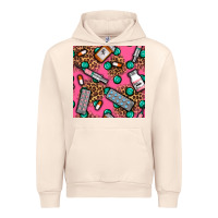 Sandshell Medicines And Pills Seamless Pattern Urban Hoodie - BundleAndBundleShop