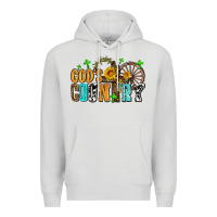 Dove Grey gods country Premium Hoodie - AdoDesignShop