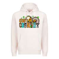 Pale Pink gods country Premium Hoodie - AdoDesignShop