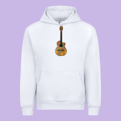 Mexican Guitar Urban Hoodie Designed By Artiststas