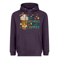 Plum half human half coffee Heavyweight Hoodie - texasbilliewilder