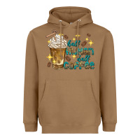Toasted Coconut half human half coffee Heavyweight Hoodie - texasbilliewilder
