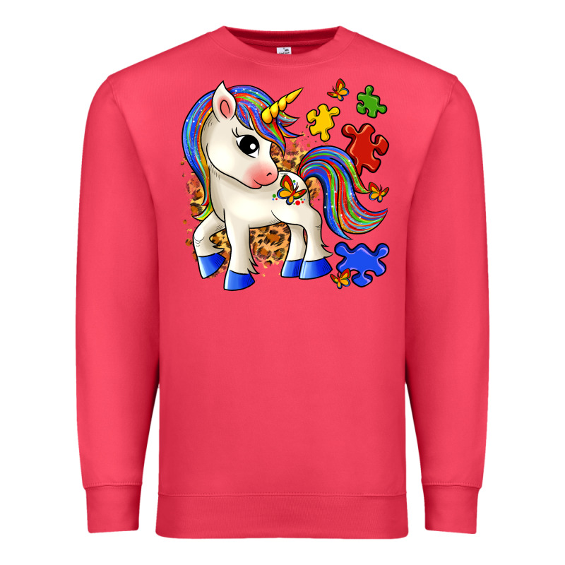 Autism Unicorn Premium Sweatshirt by Zillion Design Studio | Teevron