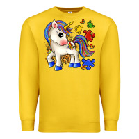 Lemon autism unicorn Premium Sweatshirt - Zillion Design Studio