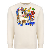 Sandshell autism unicorn Premium Sweatshirt - Zillion Design Studio