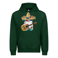 Forest Green mexican gnomes guitar sombrero serape Urban Hoodie - Artiststas