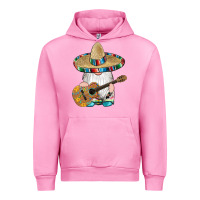 Fuchsia Pink mexican gnomes guitar sombrero serape Urban Hoodie - Artiststas