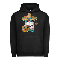 Pigment Black mexican gnomes guitar sombrero serape Urban Hoodie - Artiststas