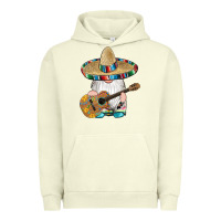 Pigment Pistachio mexican gnomes guitar sombrero serape Urban Hoodie - Artiststas