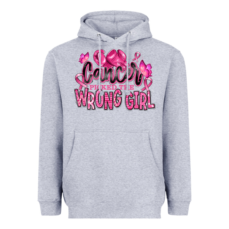 Cancer Picked The Wrong Girl Heavyweight Hoodie by RanaPortraitStore | Teevron
