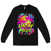 Black vacay mode Long Sleeve Tee - BarkalooDesign