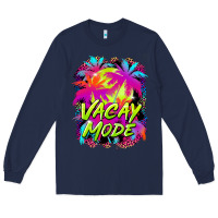 Navy vacay mode Long Sleeve Tee - BarkalooDesign