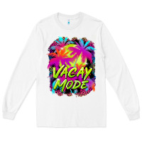 White vacay mode Long Sleeve Tee - BarkalooDesign