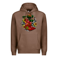 Chestnut Christmas Cowboy Boots Premium Hoodie - JahusDesignShop