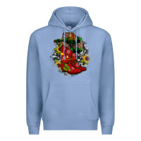 Colony Blue Christmas Cowboy Boots Premium Hoodie - JahusDesignShop