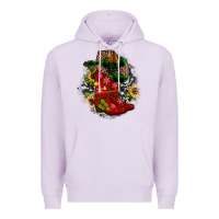Lilac Christmas Cowboy Boots Premium Hoodie - JahusDesignShop