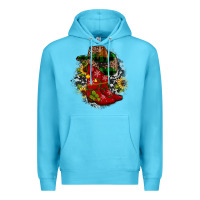Ocean Blue Christmas Cowboy Boots Premium Hoodie - JahusDesignShop