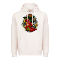 Pale Pink Christmas Cowboy Boots Premium Hoodie - JahusDesignShop